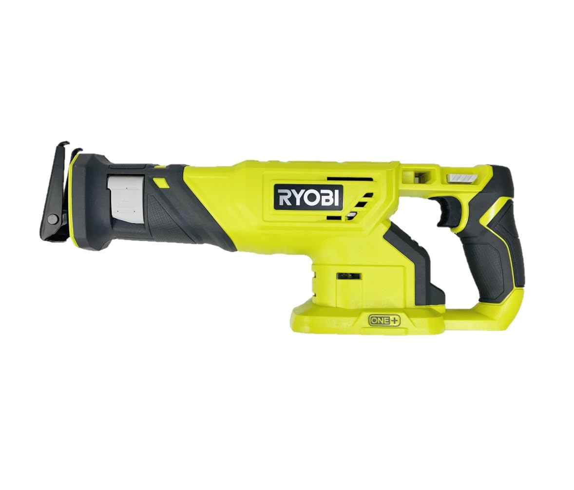 Ryobi P519 18V One+ Cordless Reciprocating Saw (Bare Tool) - Powerful Cutting for Wood, Metal & Demolition | Ideal for DIY Projects & Construction Work