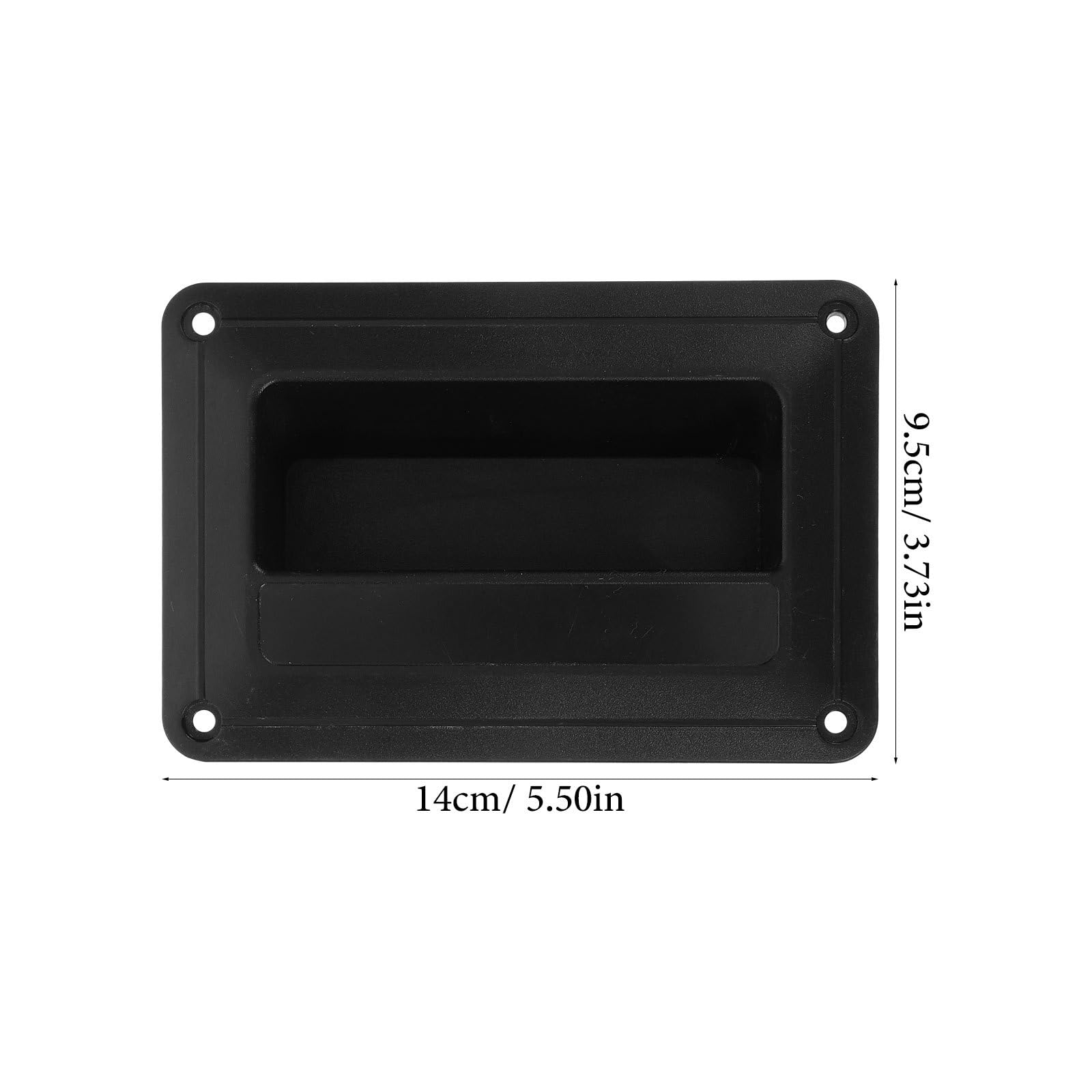 4 Pcs Speaker Side Handles - Durable Plastic Audio Speaker Accessories for Kitchen Cabinets, Small Recessed Stereo Handles - Perfect for Home Audio Systems, DIY Speaker Projects & Studio Equipment Installation
