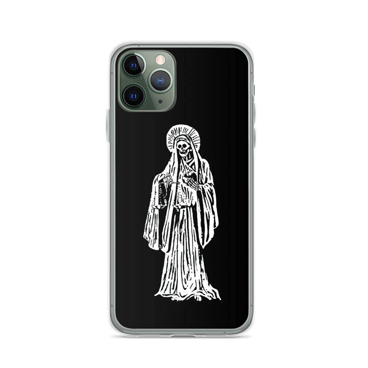 Santa Muerte Phone Case - Compatible with iPhone 11/12/13 Pro Max, Mini, XR, SE, 7/8/X/Xs & Samsung S21 Ultra, S9/S10E/A51 5G - Durable Protection with Our Lady of Holy Death Design - Perfect for Daily Use, Travel, and Gift Giving