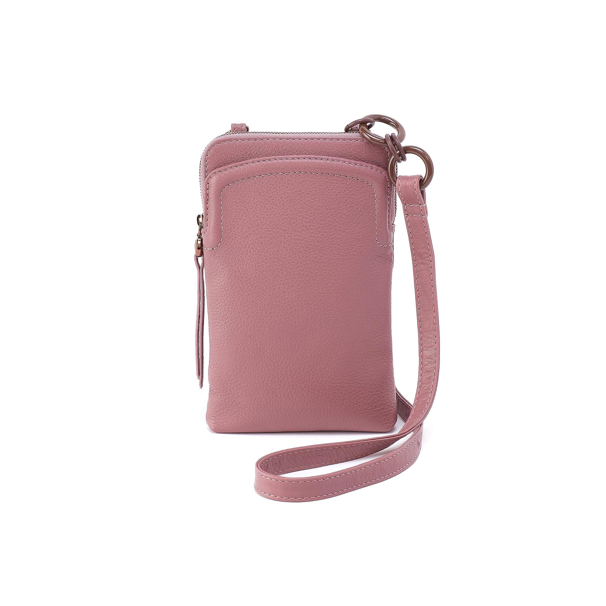 HOBO Nila Phone Crossbody Bag - Mauve One Size - Stylish & Compact Purse for Women - Perfect for Everyday Use, Travel, and Shopping