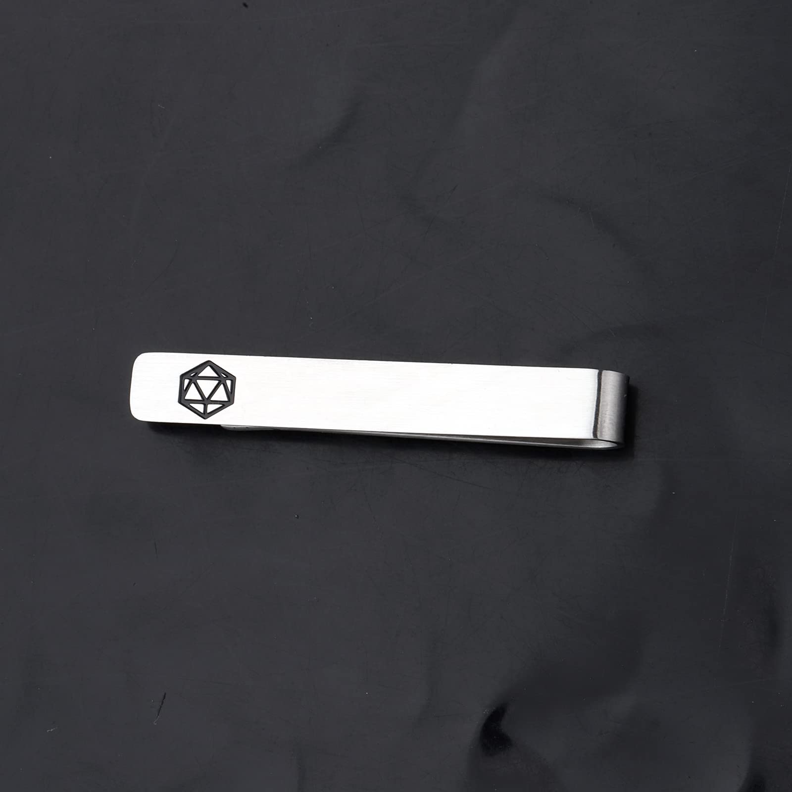 D20 Dice Tie Clip - Unique Dungeons & Dragons Tie Pin for Gamers & D&D Enthusiasts - Perfect Gift for Tabletop RPG Players & Dungeon Masters