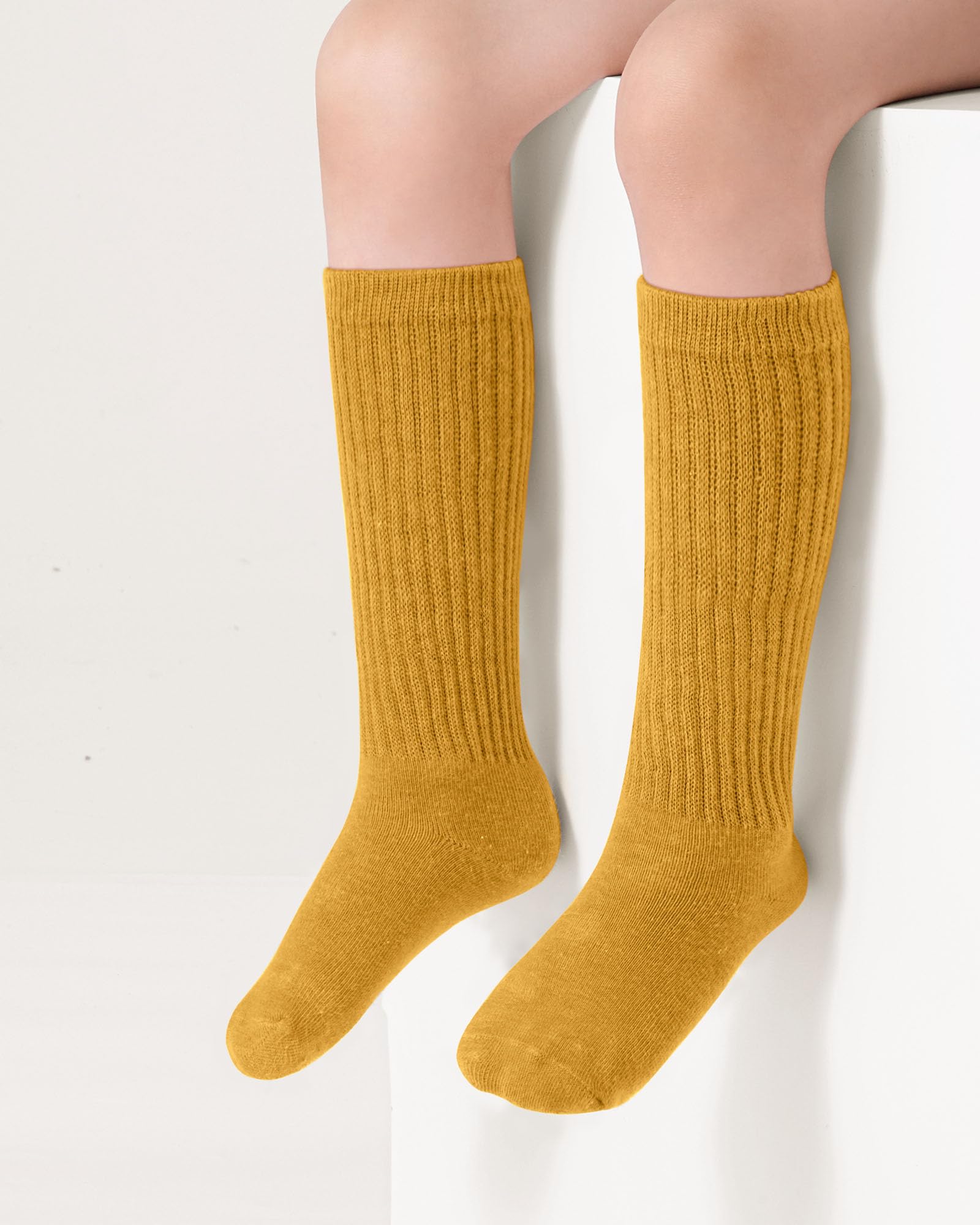 Witwot Toddler Knee High Socks for Girls - Soft Athletic Slouch Socks for Kids - Perfect for Sports, School & Playtime