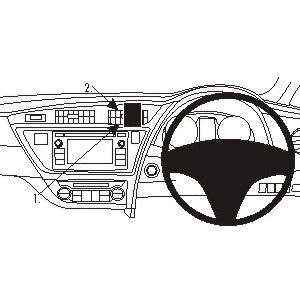 ClicOn No Holes Center Dash Mount for Toyota Corolla 2013-2015 - Secure Phone Holder for Hands-Free Navigation & Driving Safety