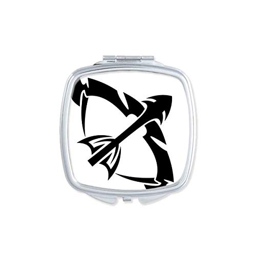DIYthinker Sagittarius Zodiac Sign Mirror - Portable Compact Double-Sided Glass Makeup Mirror for Travel, Home & Purse | Perfect for On-the-Go Touch Ups & Vanity Decor