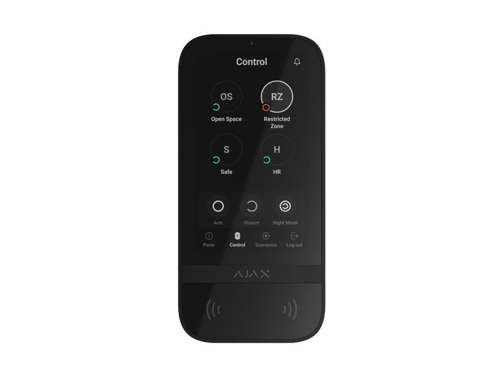 Black Touch Screen Keypad - Durable & Responsive for Smart Homes, Offices, and Security Systems | Easy Installation & User-Friendly Design