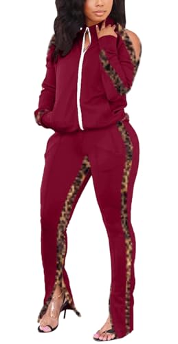 Wine Red-leopard Stripe