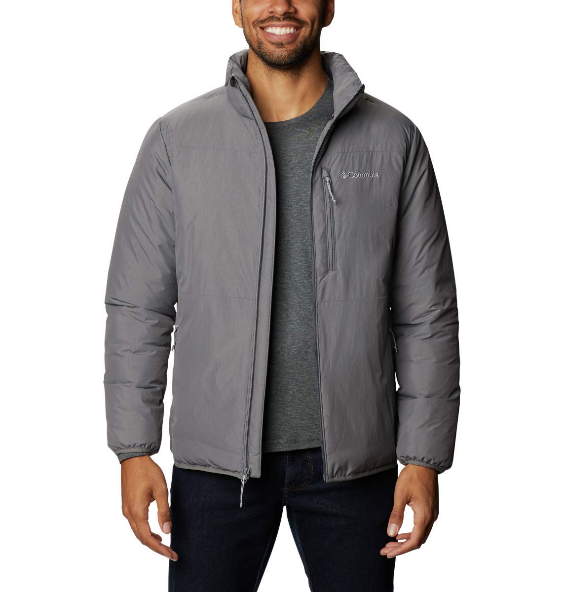 Columbia Men's Grand Wall Jacket - Waterproof Hiking Jacket for Outdoor Adventures | Windproof & Breathable Raincoat for Camping, Trekking & Travel