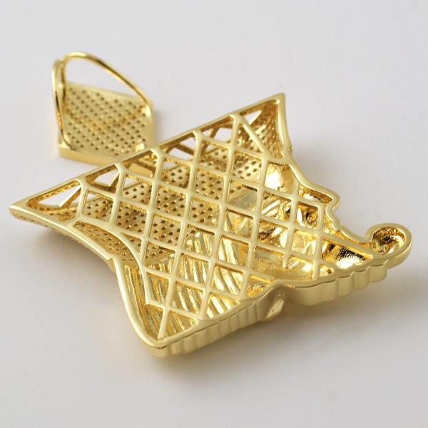 Gold Iced Out Card Deck King Chain Set - Luxury Hip Hop Jewelry for Men - Perfect for Rappers, Streetwear Fashion & Party Accessories