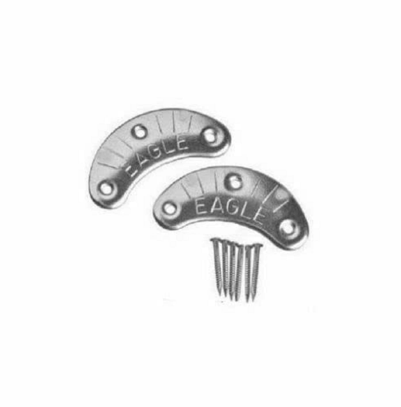 Eagle Brand 6-Pair Medium Metal Heel Plates & Nails for Shoes & Boots - Durable Shoe Repair Kit for Men's & Women's Footwear - Perfect for Extending Shoe Life, Preventing Slippery Surfaces & Professional Cobblers