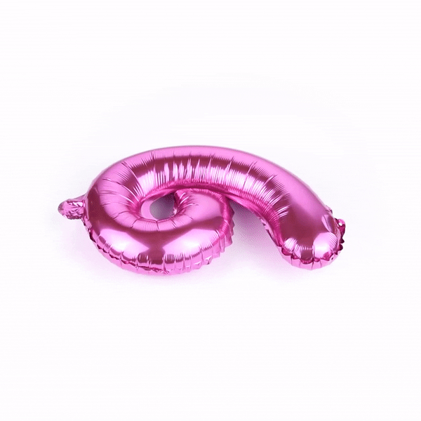 Balloonify Pink Mylar Number 6 Balloon - 16 Inch Large Foil Birthday Party Decoration (1 Count) - Perfect for Birthdays, Anniversaries & Baby Showers