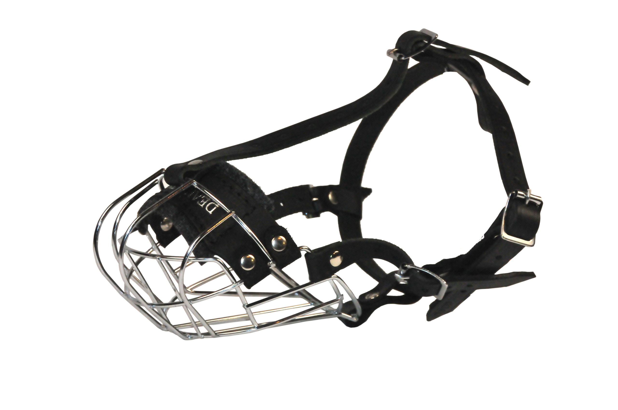 Dean and Tyler Wire Basket Muzzle Size B1 for Small Boxer Dogs - Breathable Comfortable Dog Muzzle for Training, Grooming & Vet Visits - Perfect for Walks, Parks & Public Safety