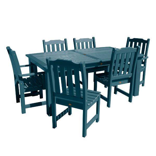 Lehigh 7-Piece Rectangular Outdoor Dining Set - Patio Furniture for Garden, Backyard, Poolside & BBQ Gatherings