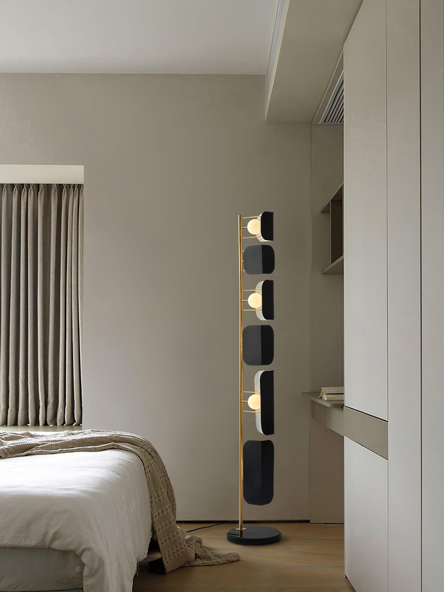 Modern Leagan Floor Lamp with Adjustable Brightness - Perfect for Living Room, Bedroom & Office Reading Lighting