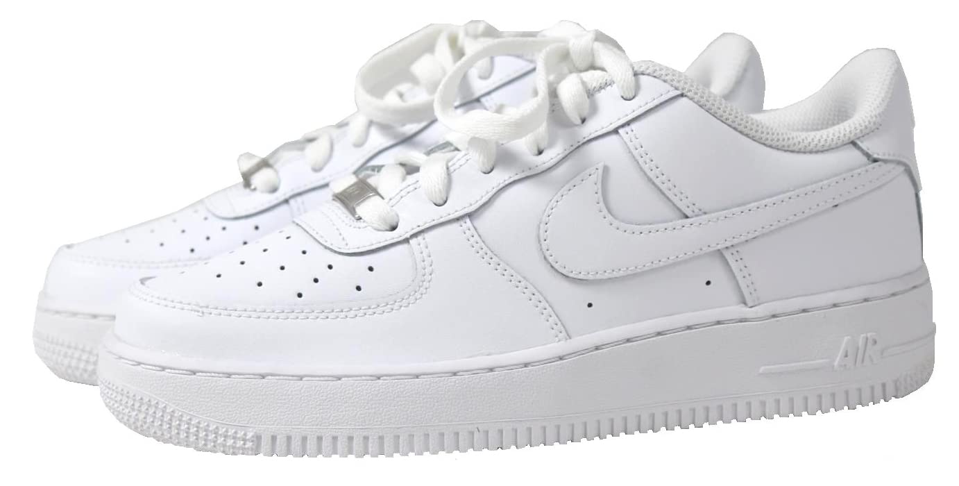 Nike Air Force 1 '07 Men's White Leather Sneakers - Comfortable Athletic Shoes for Running, Gym & Casual Wear