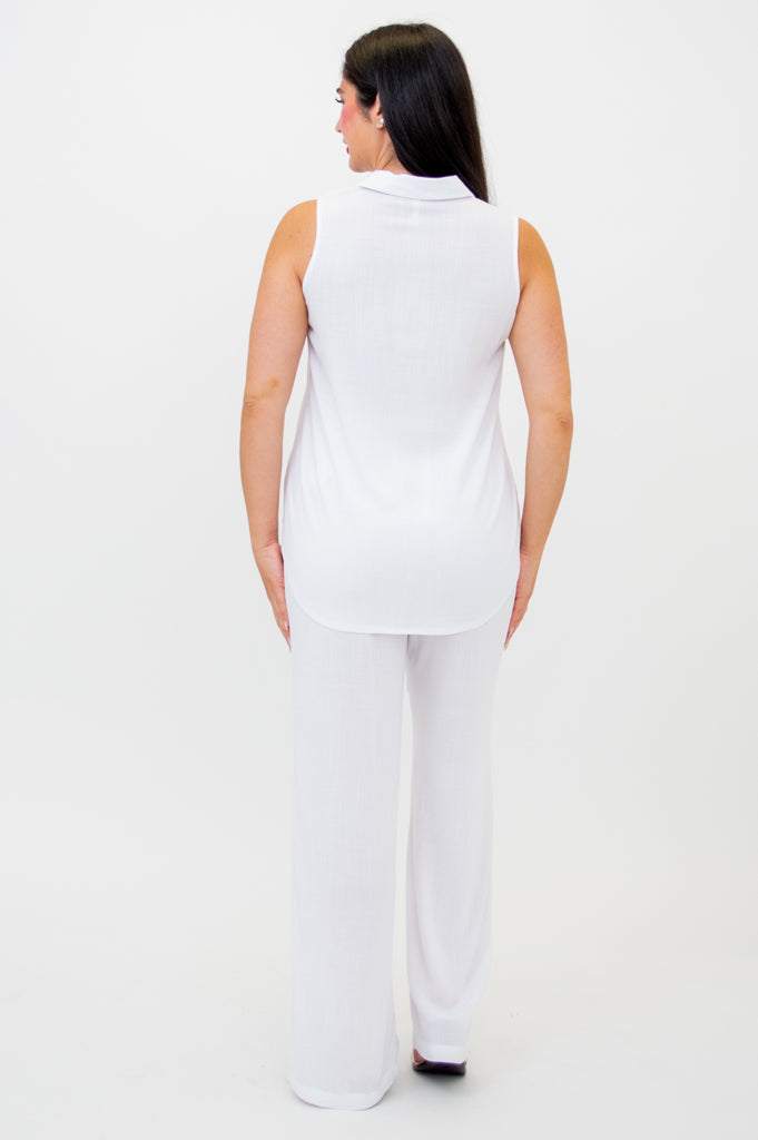 Breathable Linen Bamboo Hula Tank Top - Soft & Comfortable Women's Summer Blouse for Yoga, Beach, and Casual Wear