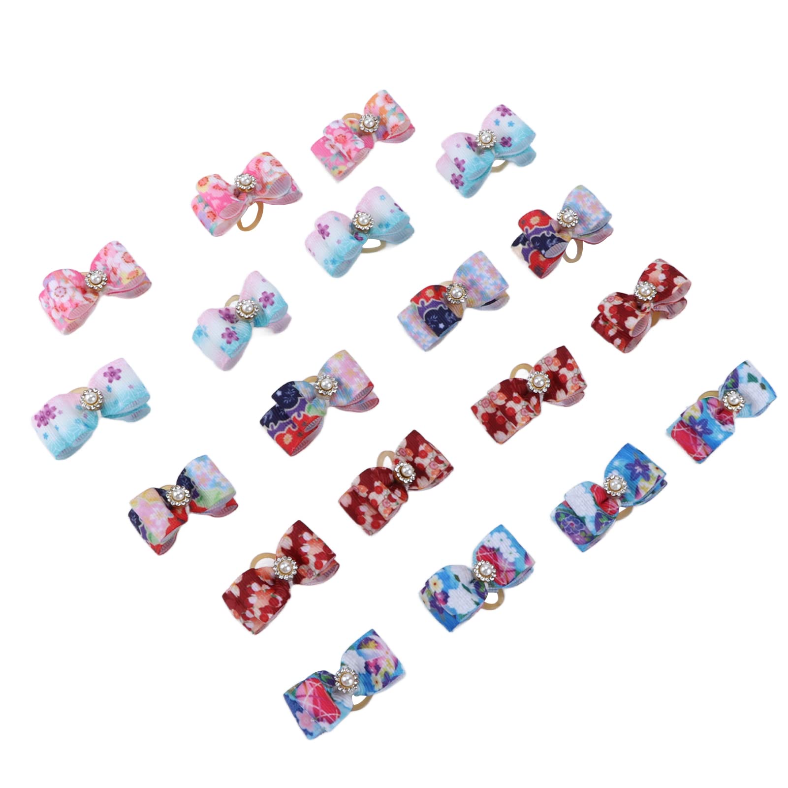 Stylish Rhinestone Pet Hair Bows - Fashionable Dog Cat & Horse Topknot Accessories with Comfortable Colorful Designs | Perfect for Grooming, Pet Parties & Photo Shoots