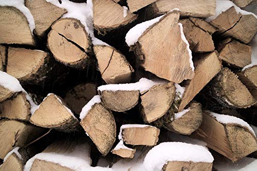 20x30 Inch Wood Texture Snow Firewall Laminated Poster - Vibrant Colors & Realistic Imagery - Fits Standard Frames - Perfect for Living Room, Bedroom & Office Decor