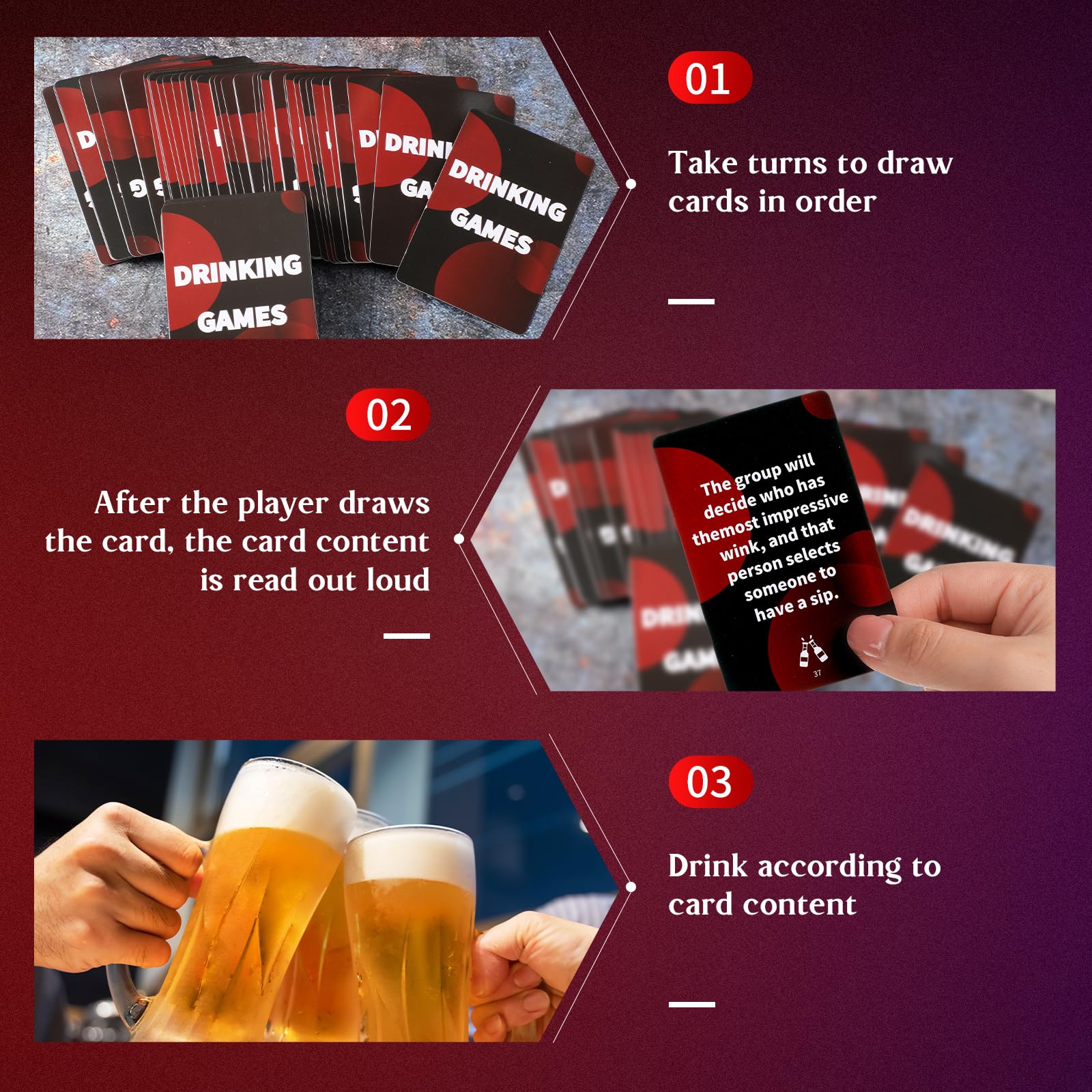 Poen Drinking Games Card Set - Fun Party Questions & Challenges for Adults, Bachelorette Parties & Girls Night Out | Hilarious Christmas White Elephant Gift Idea (Perfect for Game Nights & Social Gatherings)