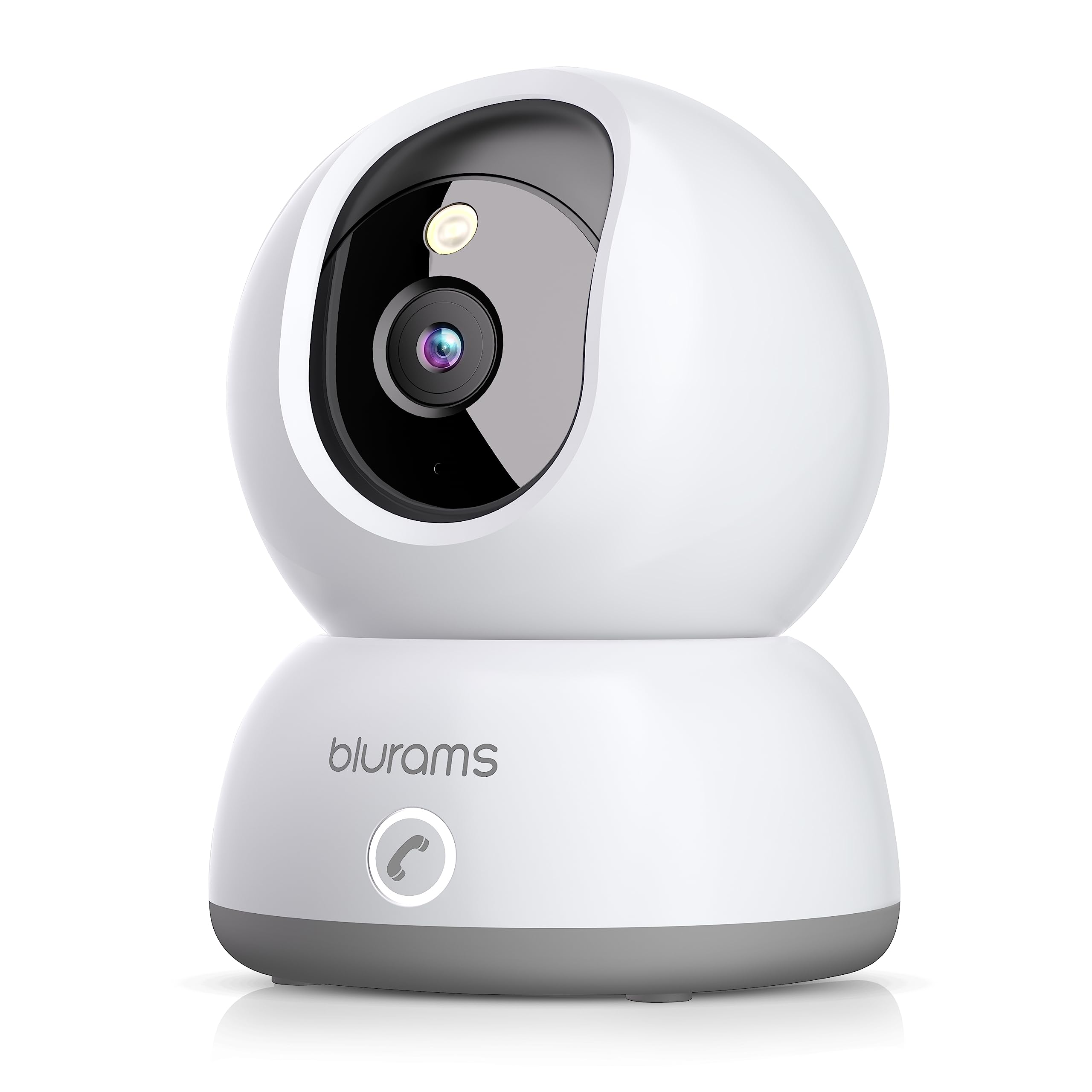 Blurams 2K Indoor Pet Camera with Phone App - Dog & Baby Monitor, One-Touch Call, Color Night Vision, 2-Way Audio, Motion Detection, Alexa Compatible (2.4GHz) - Perfect for Home Security & Pet Monitoring
