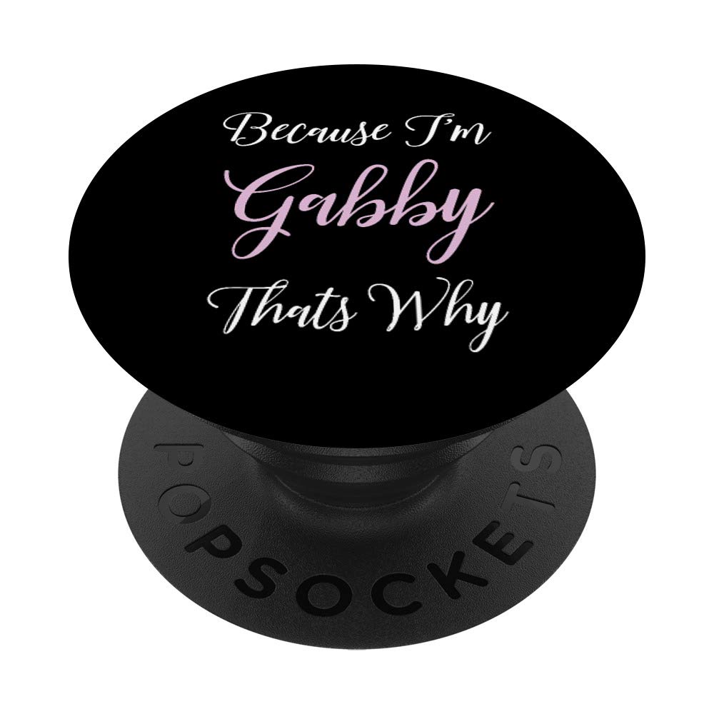 Personalized Gabby Name PopSockets Swappable PopGrip - Cute Pink Custom Gift for Women & Girls | Perfect for Phones, Tablets, and Stylish Accessories