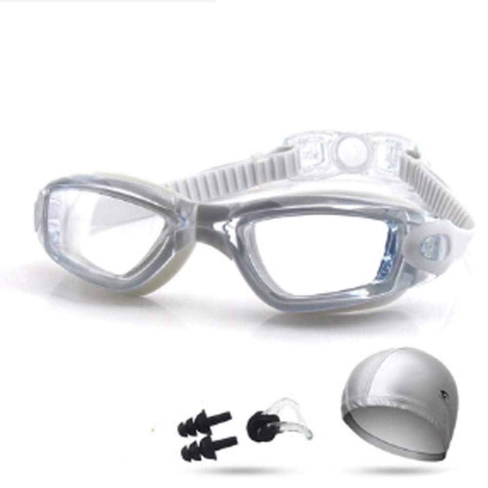 KAPOHU Anti-Fog UV Protection Prescription Swimming Goggles 500 Degree - Silicone Optical Waterproof Swim Goggles for Adults Men & Women - Perfect for Lap Swimming, Snorkeling & Water Sports