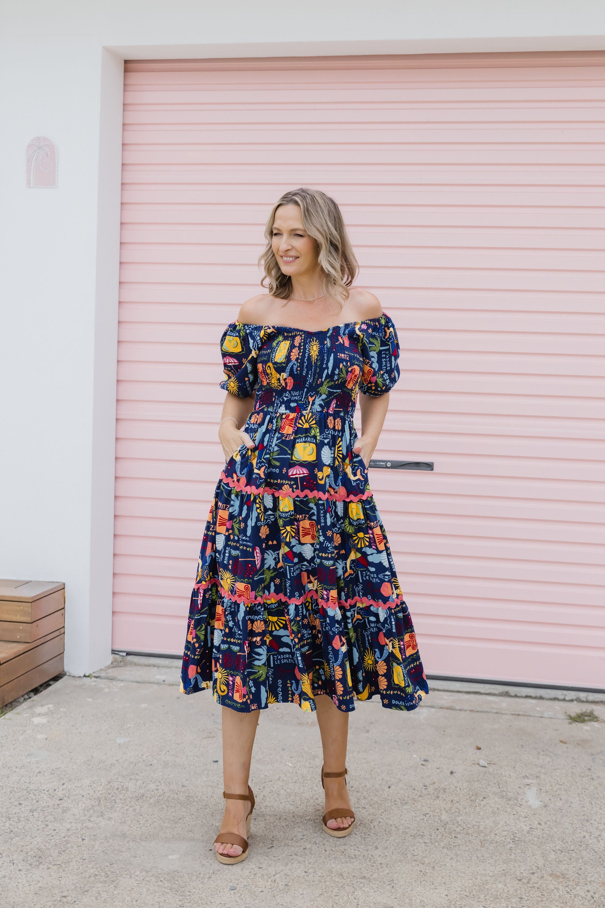 Peri Midi Dress - Flowy Euro Summer Dress for Women | Perfect for Beach Vacations, Date Nights & Summer Parties