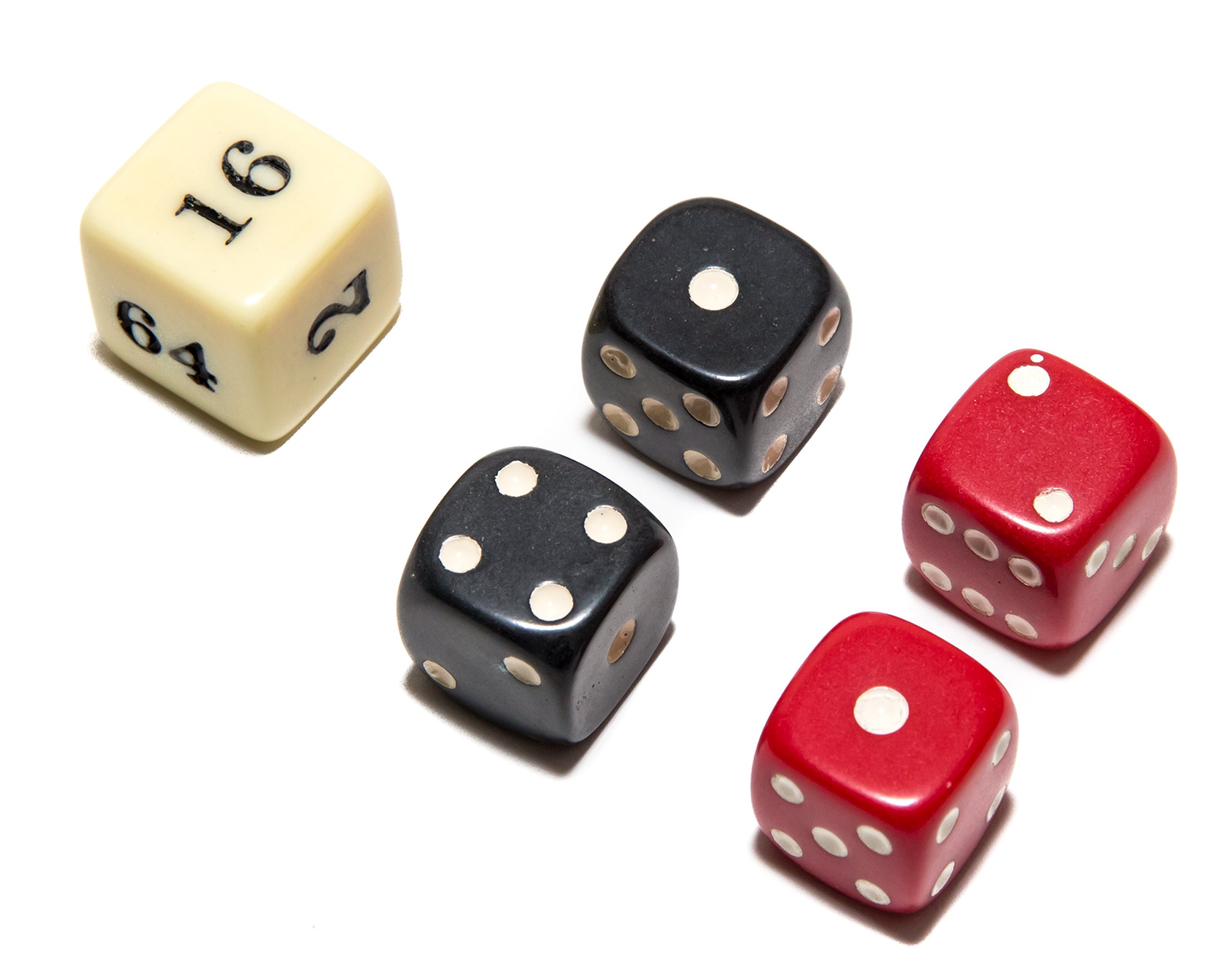 Premium Uria Stone Backgammon Dice Set - 5/8