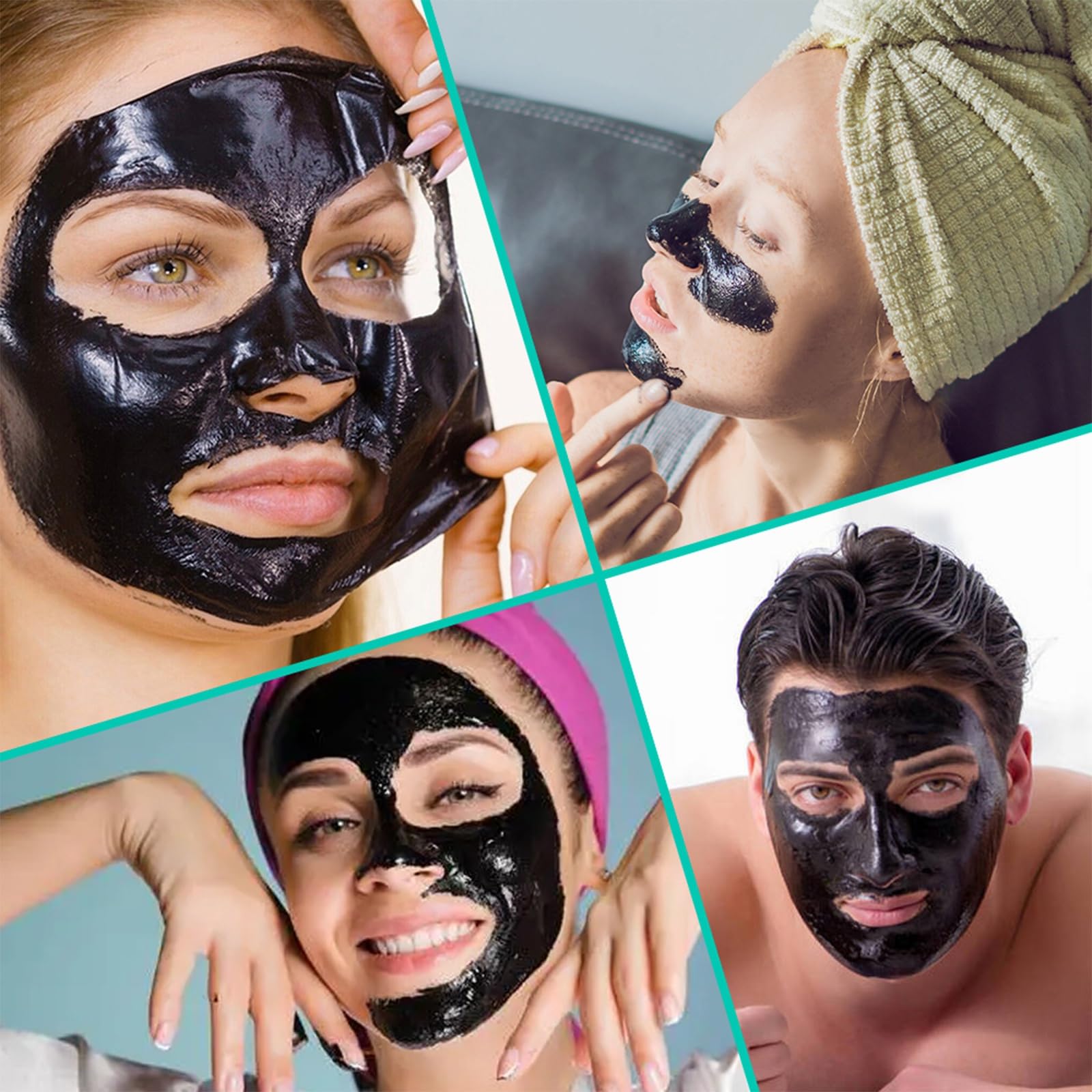 Best Blackhead Remover Peel Off Mask for Face & Nose - Deep Pore Cleansing Charcoal Face Mask with Blackhead Extractor Tools | Acne Treatment, Pore Minimizer for Clear Skin | Perfect for Spa Days & Skincare Routine