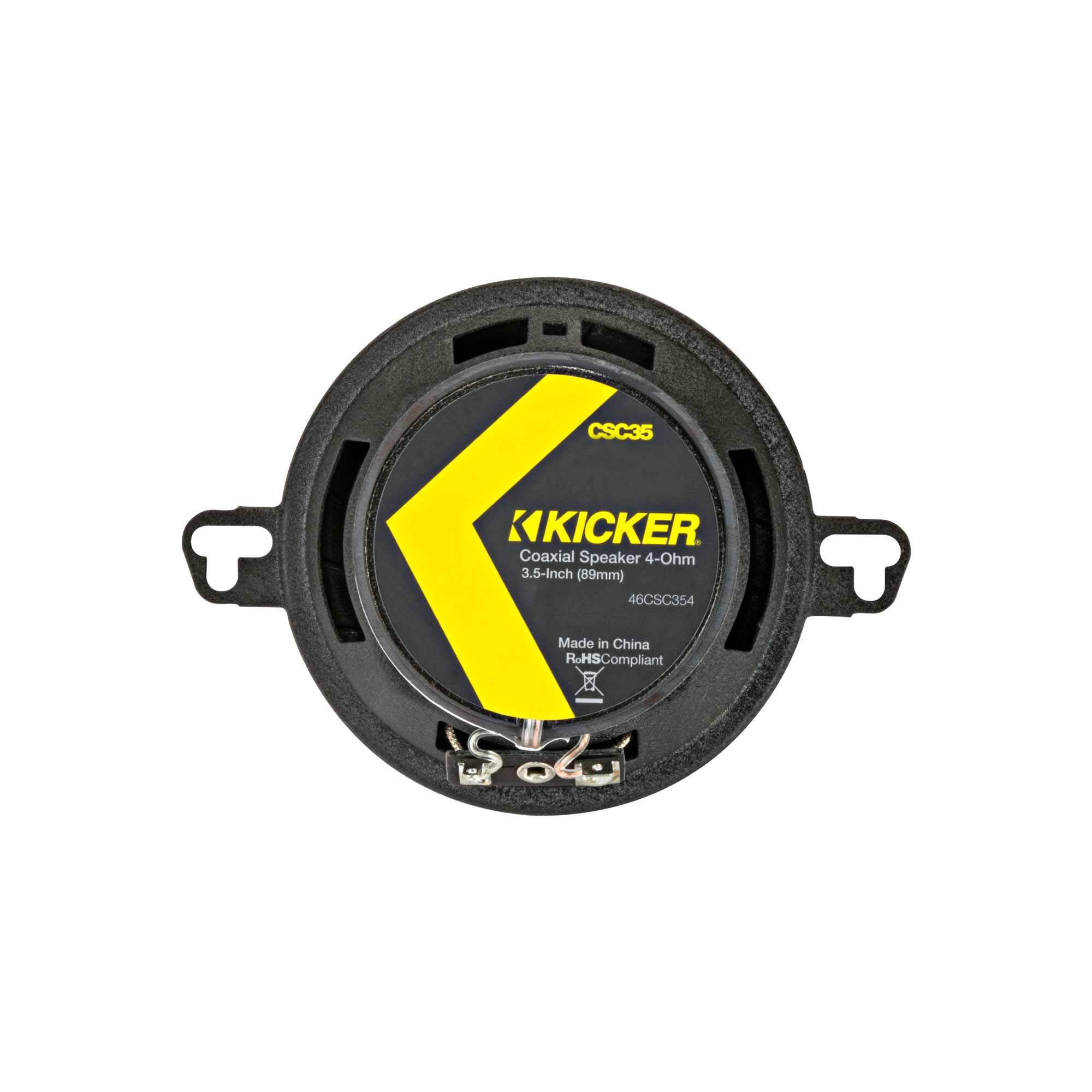 Kicker 46CSC354 - 2 Pairs of CS-Series CSC35 3.5-Inch (89mm) 4-Ohm Coaxial Car Speakers - Perfect for Car Audio Upgrade, Boat Stereo System & Home Theater Setup