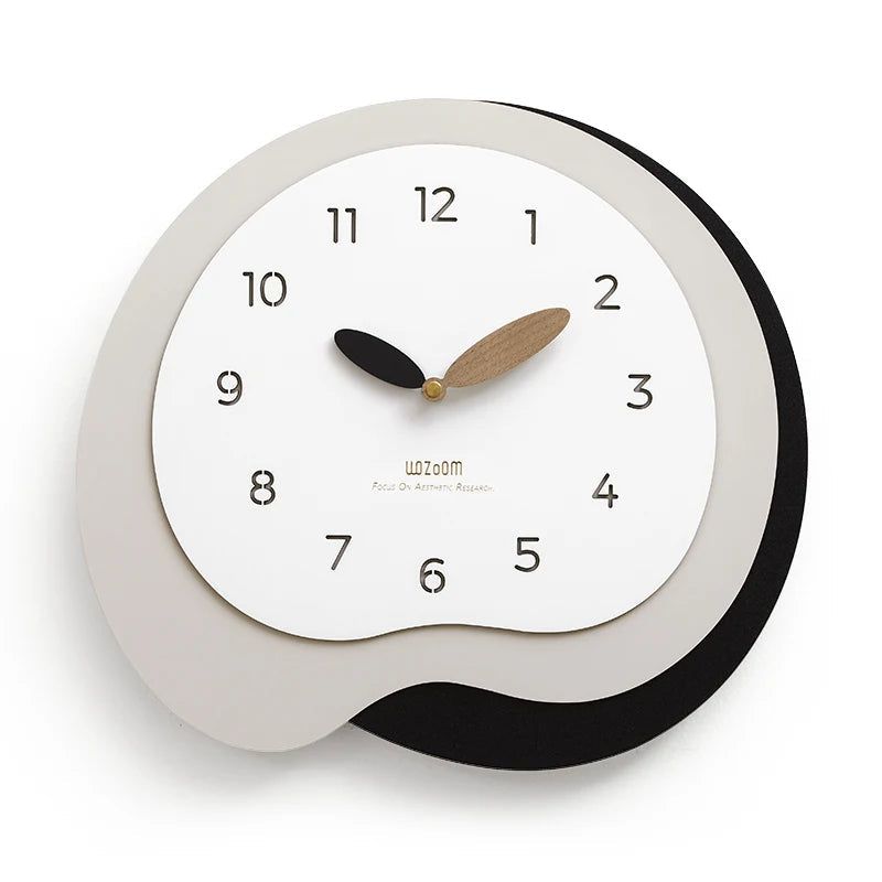 Simplicity Silent Pared Wall Clock - Modern Minimalist Home Decor for Living Room, Bedroom & Office | Battery Operated, No Ticking Noise