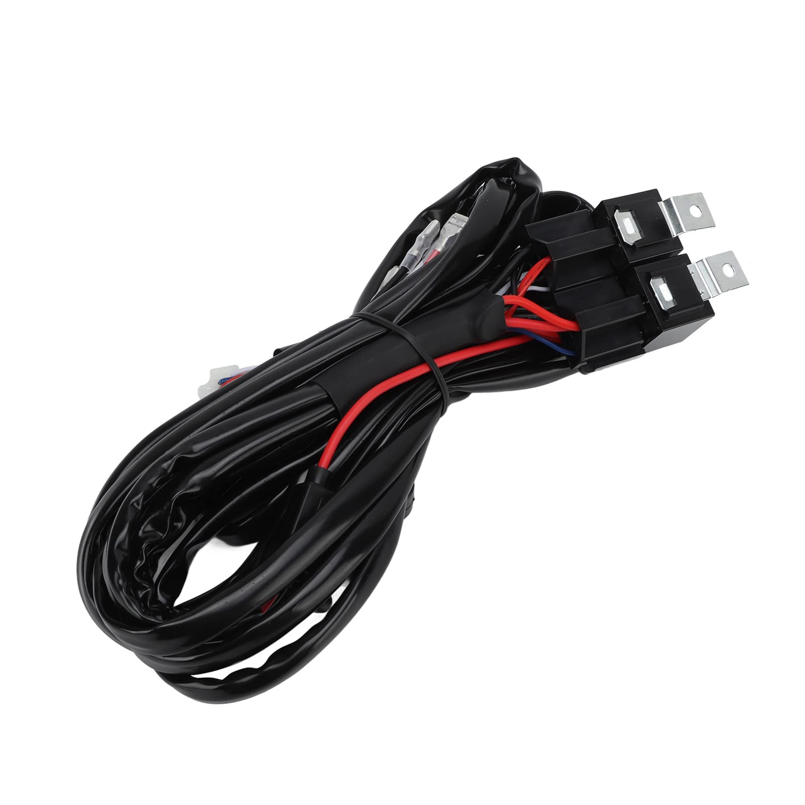 Dual Color LED Light Wire Harness - 78.7in High/Low Beam 3-Wire Design for Off-Road Motorcycles & Fog Lights | Waterproof Wiring Kit for ATV, UTV, Truck & Jeep Night Riding