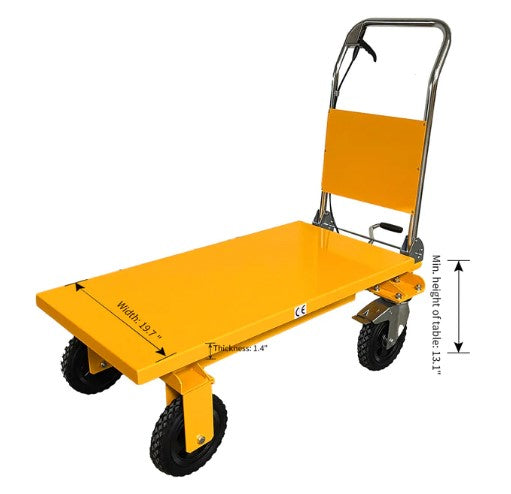 Apollolift A 2013 Single Scissor Lift Table - 440 lbs Capacity, 39.4