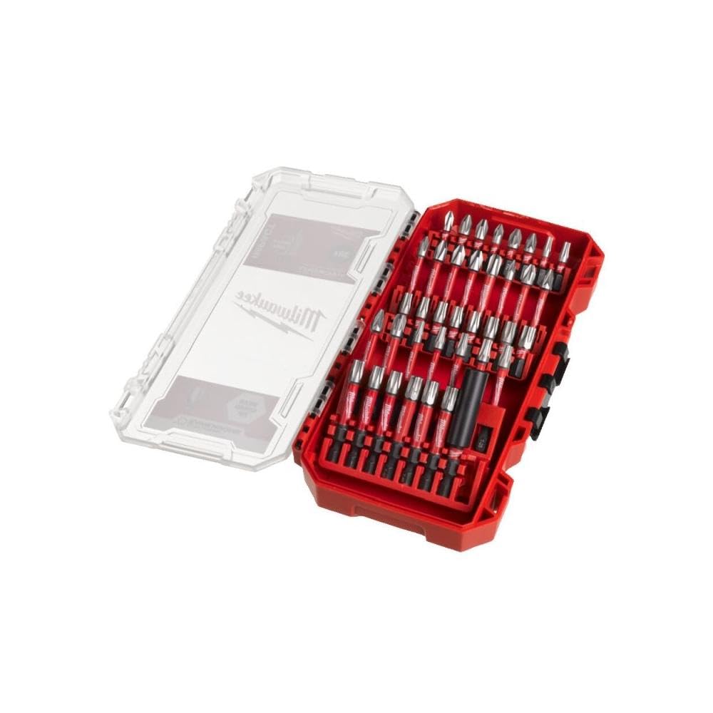 Milwaukee 4932492009 Shockwave Bit Set - 38-Piece Impact Duty Drill Bit Kit with Durable Storage Case | Perfect for Construction, Woodworking & DIY Home Projects