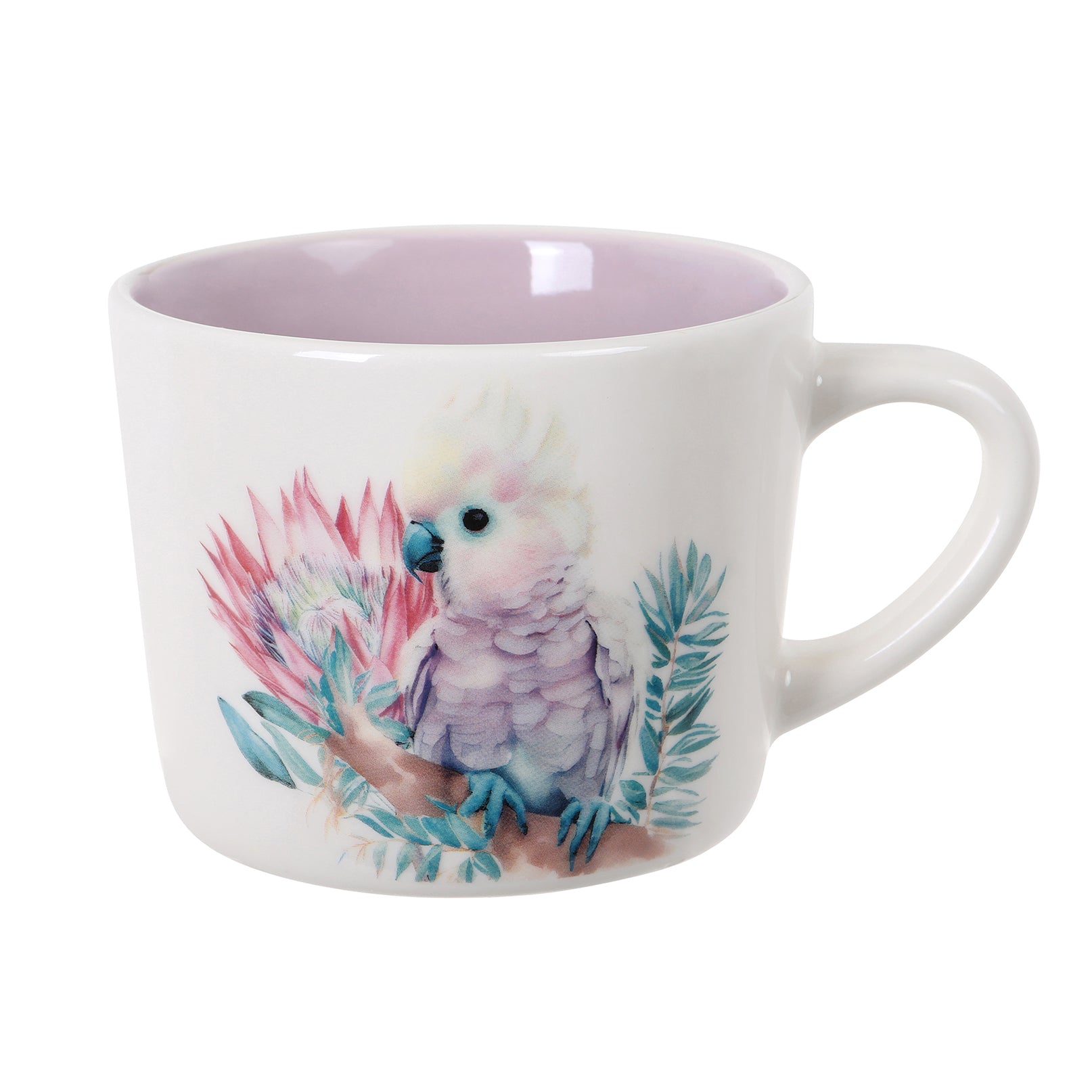 Purple Cockatoo Printed Coffee Mug 400ml - Perfect for Home, Office & Gifts - Unique Ceramic Cup for Tea, Coffee & Hot Beverages