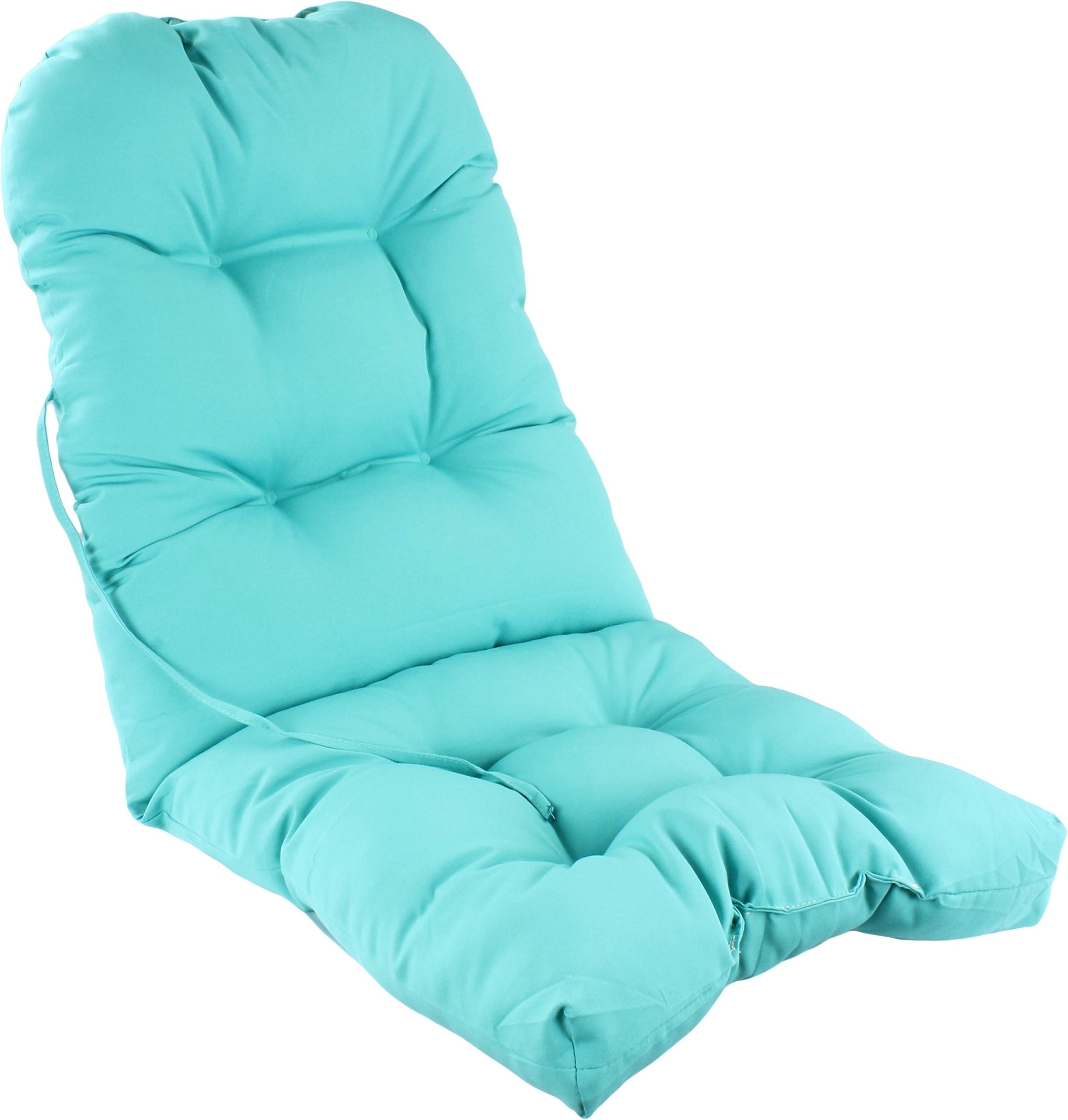 Waterproof Indoor Outdoor Adirondack Chair Cushion - Turquoise Seat Pad for Patio, Deck, Garden & Poolside - 1 Pack Comfortable Durable Furniture Cushion for College Dorm, Backyard & Outdoor Relaxation