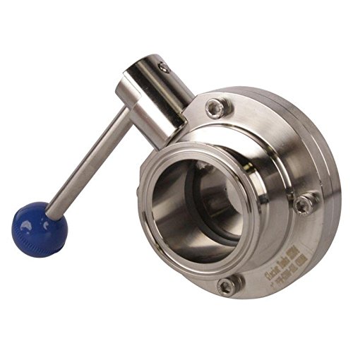 2 Inch Tri Clamp Butterfly Valve - Stainless Steel SS304 & Silicone Seal - 3 Pack for Brewing, Food Processing & Industrial Applications - Glacier Tanks