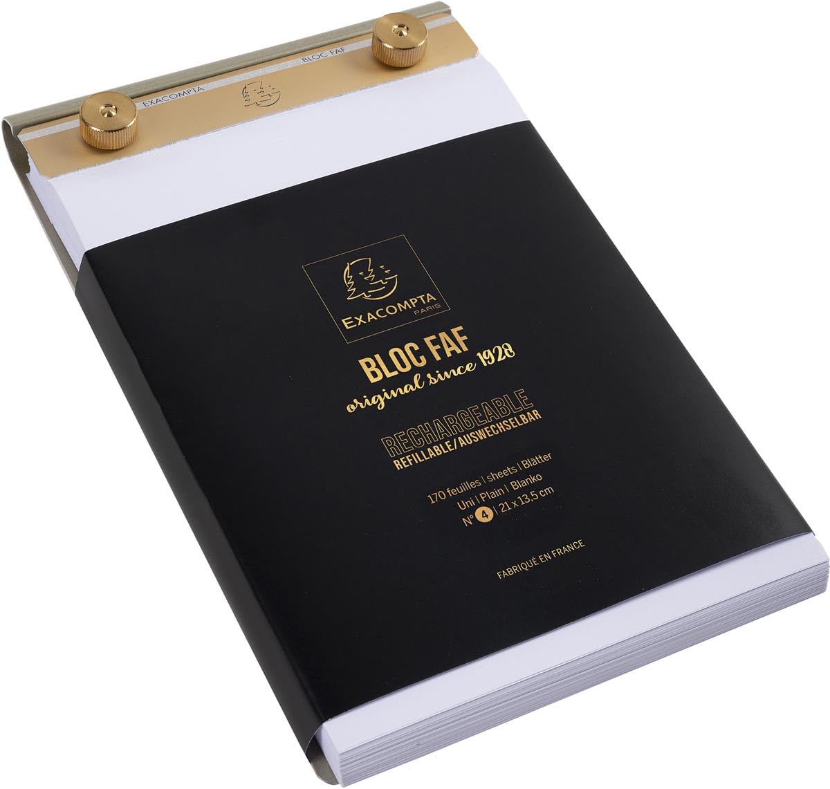 Exacompta No.4 Desk Pad - 21x13.5cm Plain Writing Notepad for Office & Home Use - Perfect for Notes, To-Do Lists & Daily Planning