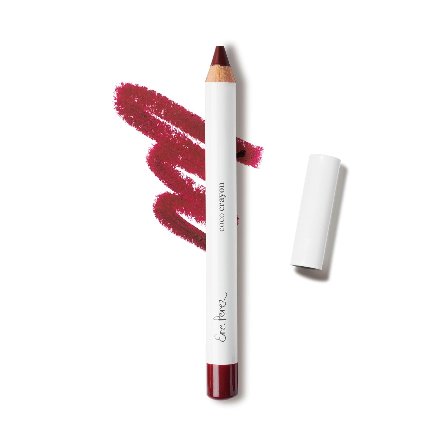 Ere Perez Coco Crayon Rebel - Vegan Lip & Cheek Tint for Natural Makeup Look | Perfect for Everyday Wear & Special Occasions
