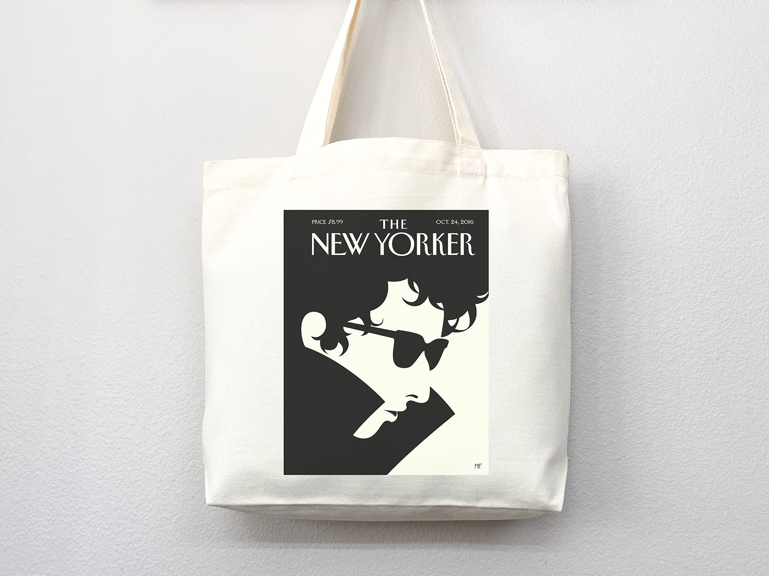 New Yorker Magazine Tote Bag - Stylish Canvas Shopping Bag with Artistic Print - Perfect for Groceries, Beach Trips & Everyday Use (Tote Bag Only)
