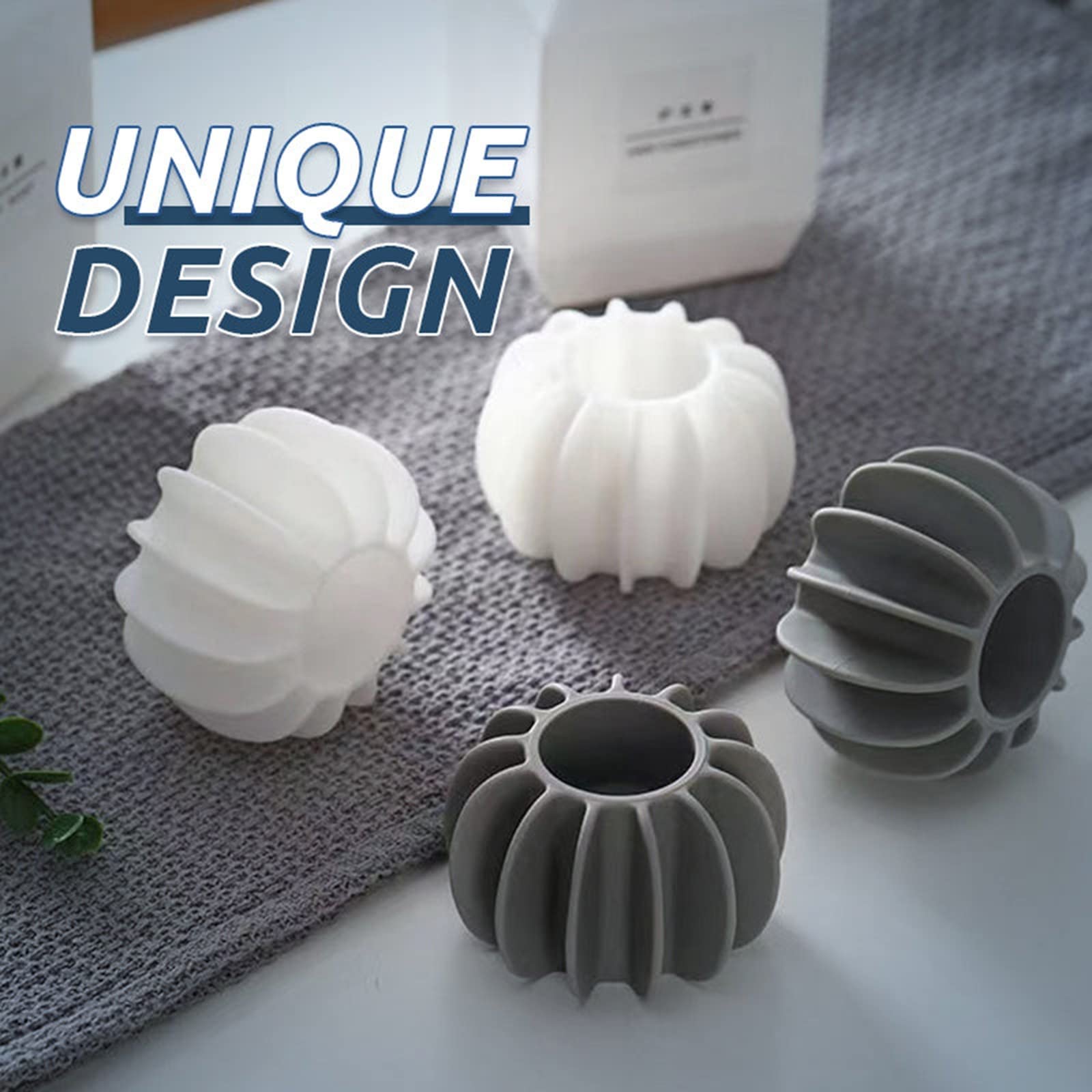 4Pcs Reusable Silicone Laundry Balls for Washing Machine - Eco-Friendly Dryer Balls Set with 1PC Steamer Ball (2023 New Design) - Reduce Static, Soften Clothes & Save Energy for Laundry Day