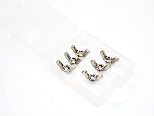 Stainless Steel M4 Wing Nuts - Butterfly Hand Wing Nuts for Furniture, Machinery & DIY Projects - Durable Fasteners for Easy Assembly & Repairs