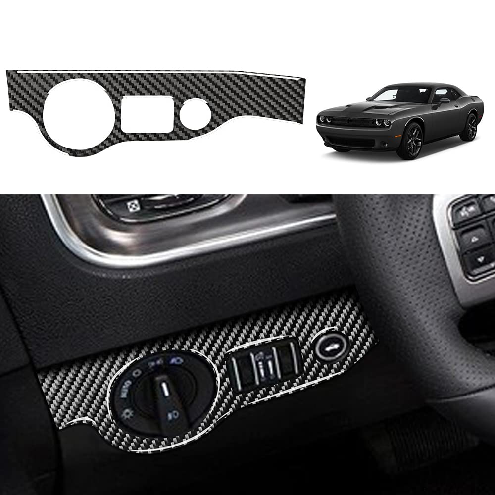 Carbon Fiber Switch Cover for Dodge Challenger 2015-2021 - Interior Upgrade