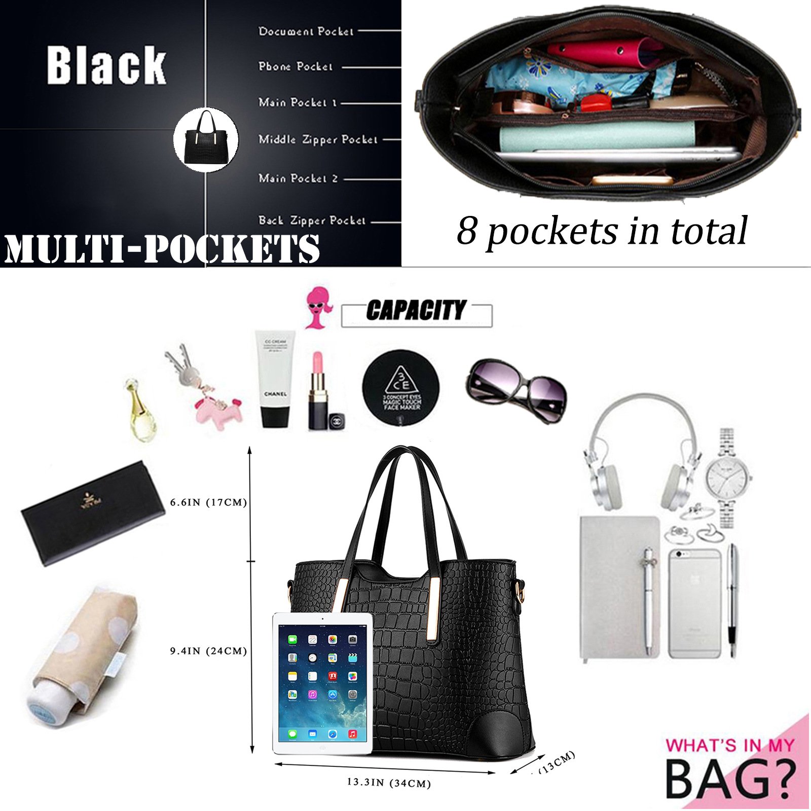 Stylish SYKT Women's Purses & Handbags - Fashionable Satchel, Shoulder Tote Bags & Wallets for Work, Travel & Everyday Use