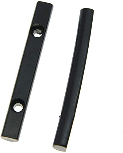2-Pack Black 44.5mm Guitar String Retainer Bar for Floyd Rose Tremolo System - Perfect for Guitar Maintenance & String Stability During Performances