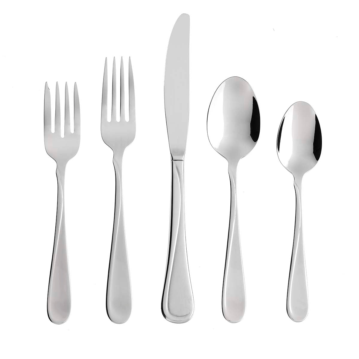 20-Piece Stainless Steel Flatware Set - Elegant Silverware for Dining, Kitchen & Entertaining - Perfect for Restaurants, Weddings & Home Use