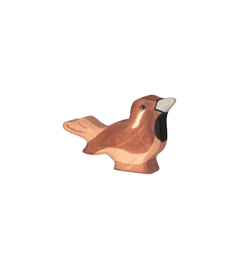 Holztiger Wooden Sparrow Toy - Handcrafted Wooden Bird Figurine for Kids, Nursery Decor & Waldorf Play | Perfect for Imaginative Play, Storytelling & Nature-Themed Room Decor