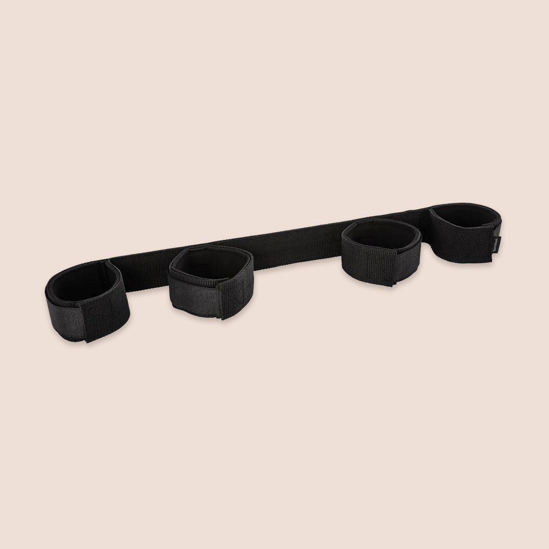 Sportsheets Bondage Bar - Adjustable 4-Point Wrist & Ankle Restraints for BDSM, Couples Play & Bedroom Bondage - Perfect for Spicing Up Your Sex Life & Enhancing Intimacy