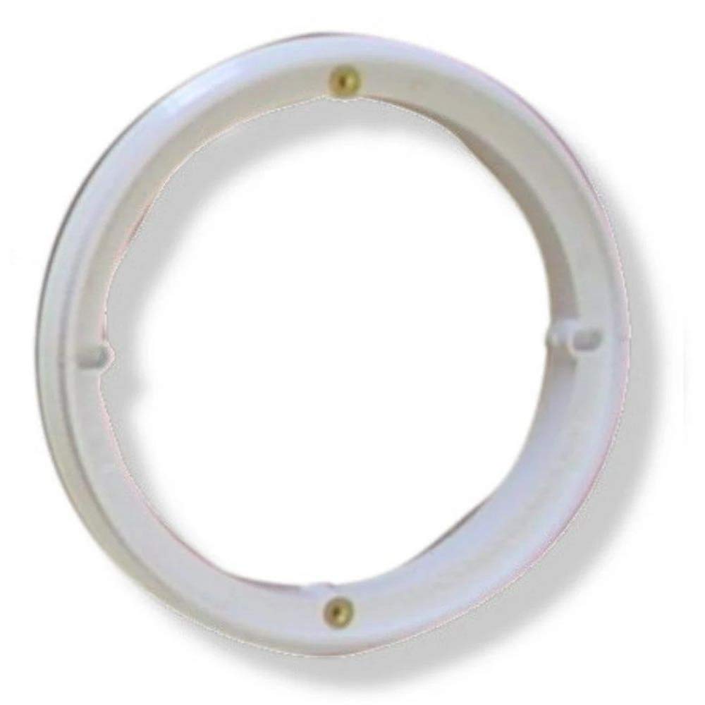 Afras 12051W White Replacement Ring for ABF64 Drain Cover with 2 Screws - Perfect for Bathroom, Kitchen & Outdoor Drain Maintenance