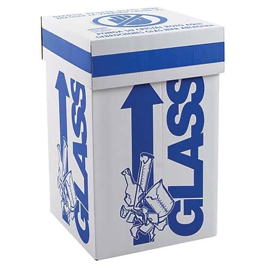797035 Glass Disposal Boxes - Intermediate Style (Pack of 6) | Safe Sharps Container for Medical Waste, Needles & Lab Supplies | Ideal for Hospitals, Clinics & Home Healthcare Use