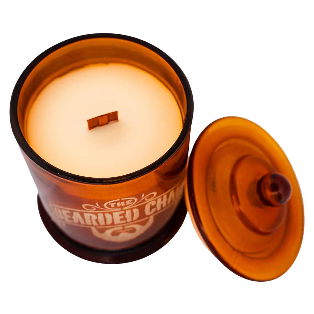 Premium Limited Edition Tobacco & Vanilla Scented Candle 550g - Handmade Soy Wax for Home, Office & Romantic Ambiance